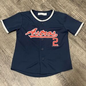 Genuine Merchandise Blue and Red Baseball Jersey